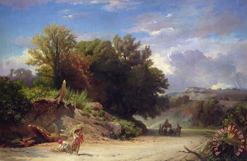 Jean Achille Benouville Landscape on the Outskirts of Rome Art Painting