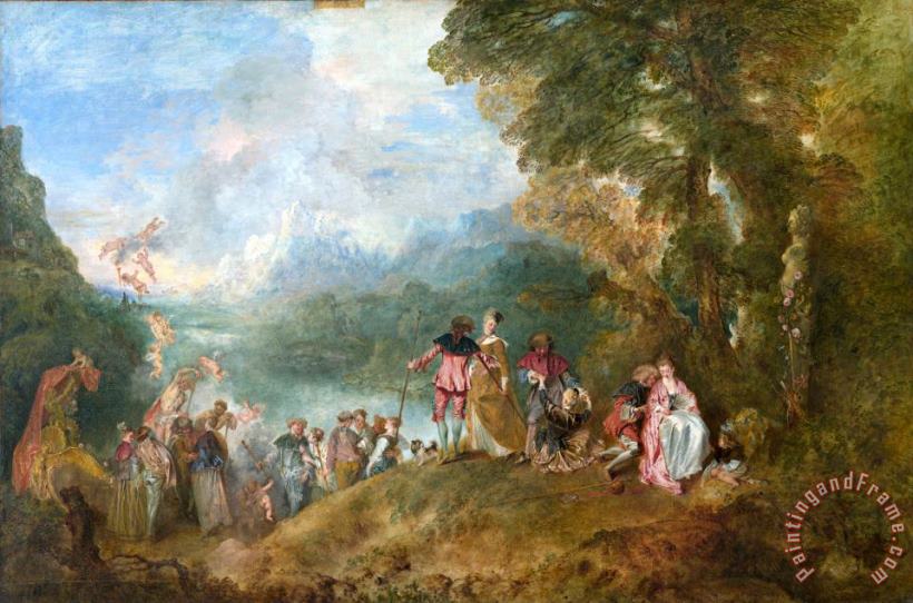 Jean Antoine Watteau The Embarkation for Cythera Art Painting