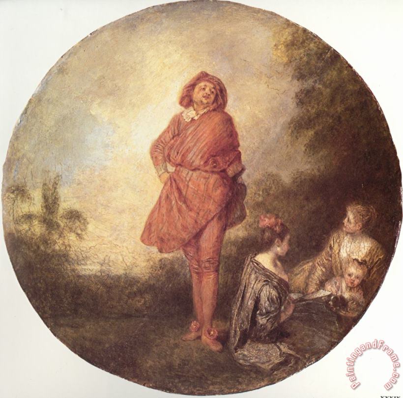 Jean Antoine Watteau The Proud One Art Print