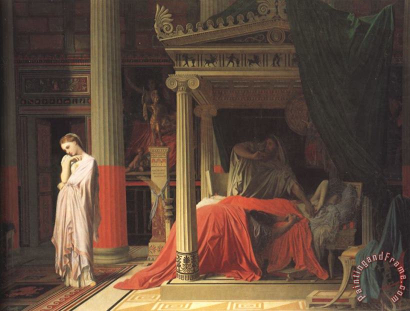 Antiochus And Stratonice painting - Jean Auguste Dominique Ingres Antiochus And Stratonice Art Print