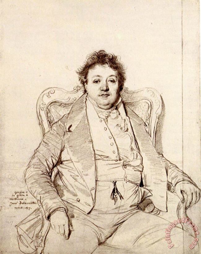 Jean Auguste Dominique Ingres Charles Thevenin Art Print