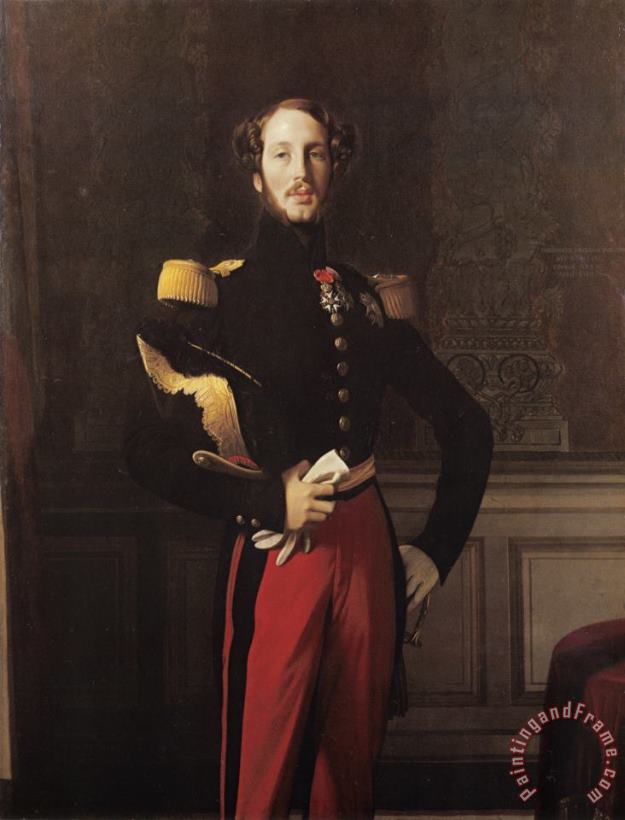 Jean Auguste Dominique Ingres Ferdinandphilippelouischarleshenri, Duc D'orleans Art Painting