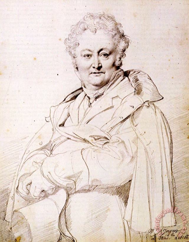 Jean Auguste Dominique Ingres Guillaume Guillon Lethiere Art Print