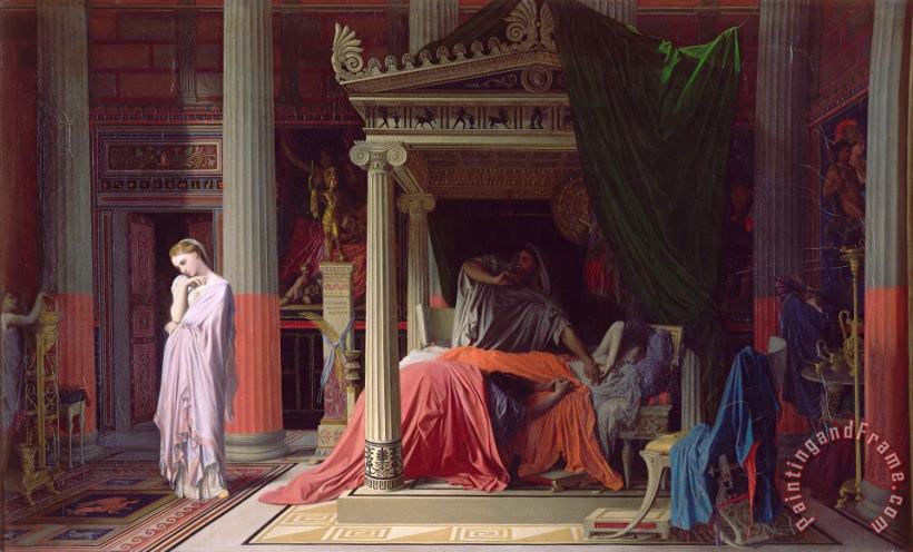 Jean Auguste Dominique Ingres La Maladie D'antiochus, Ou Antiochus Et Stratonice Art Painting