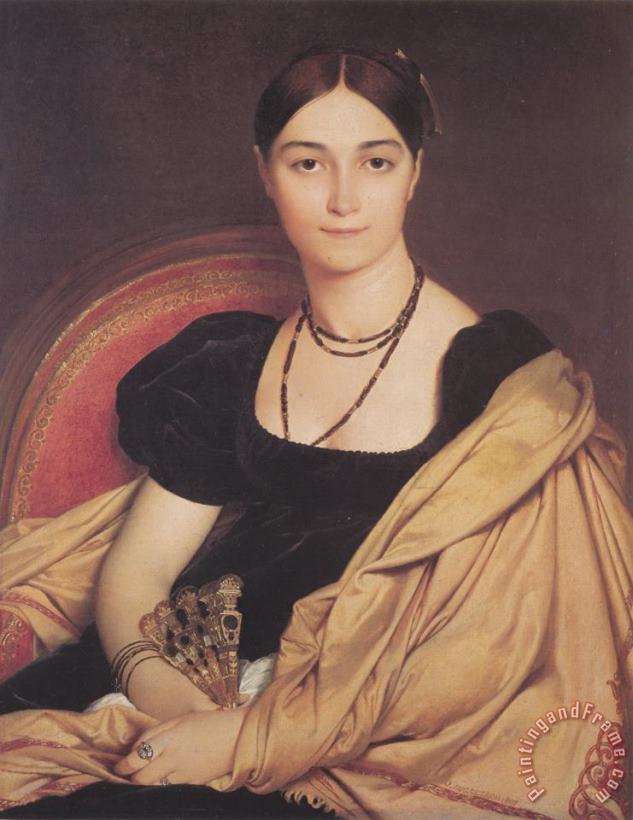 Madame Duvaucey painting - Jean Auguste Dominique Ingres Madame Duvaucey Art Print
