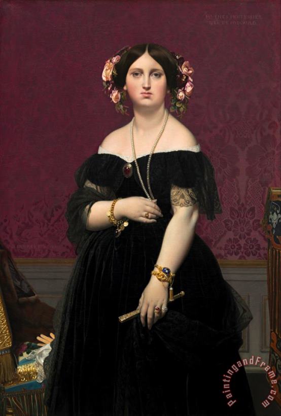 Jean Auguste Dominique Ingres Madame Moitessier Art Painting