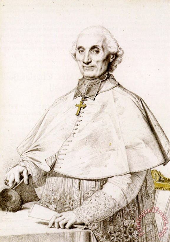 Jean Auguste Dominique Ingres Monsignor Gabriel Cortois De Pressigny Art Painting