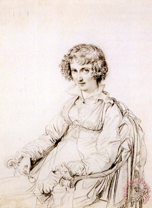 Jean Auguste Dominique Ingres Mrs Charles Thomas Thruston, Born Frances Edwards Art Print