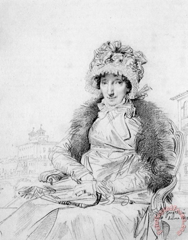 Mrs John Mackie, Born Dorothea Sophia De Champs painting - Jean Auguste Dominique Ingres Mrs John Mackie, Born Dorothea Sophia De Champs Art Print