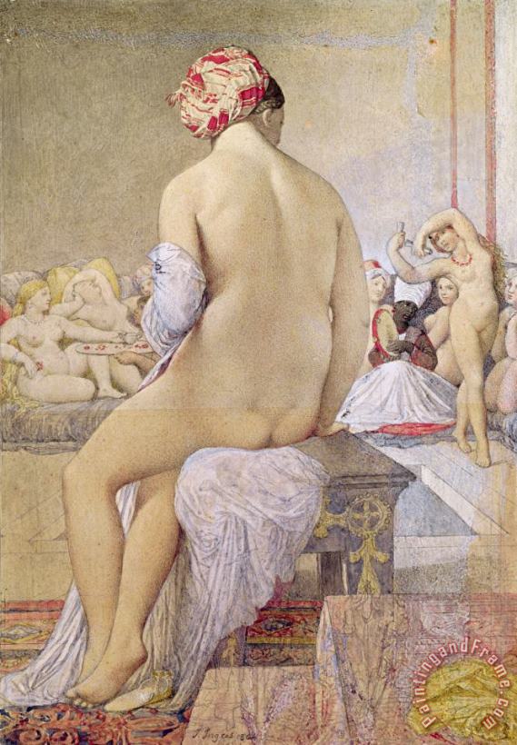 Odalisque Or The Small Bather painting - Jean Auguste Dominique Ingres Odalisque Or The Small Bather Art Print