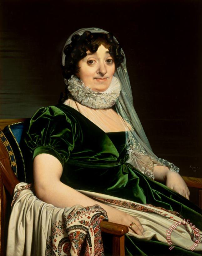 Jean Auguste Dominique Ingres Portrait of The Countess of Tournon Art Print