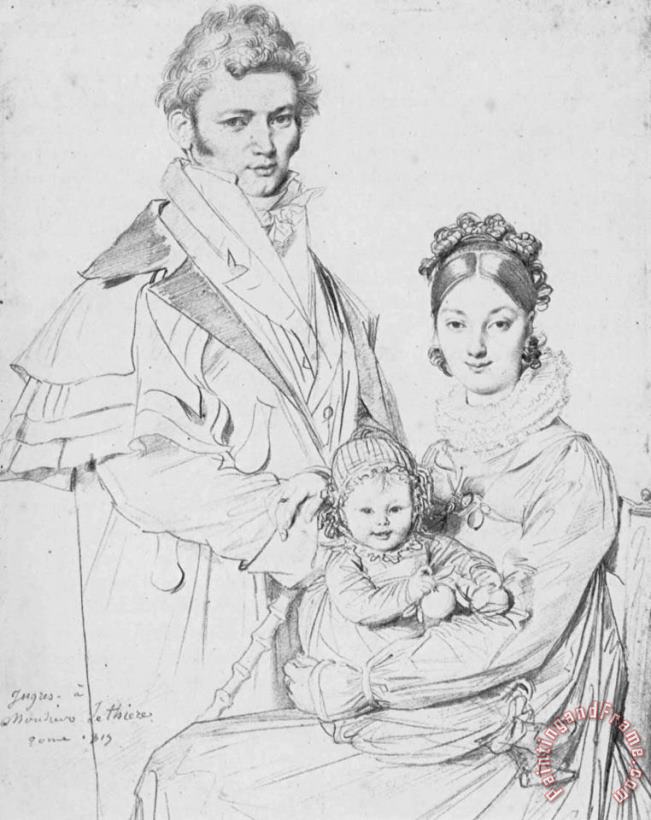 Jean Auguste Dominique Ingres The Alexandre Lethiere Family Art Print