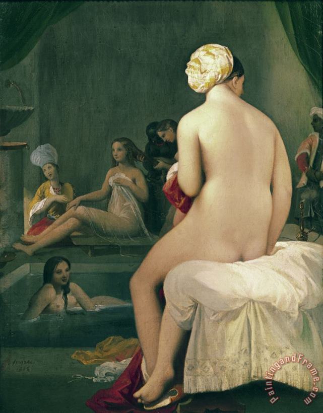 The Little Bather in the Harem painting - Jean Auguste Dominique Ingres The Little Bather in the Harem Art Print