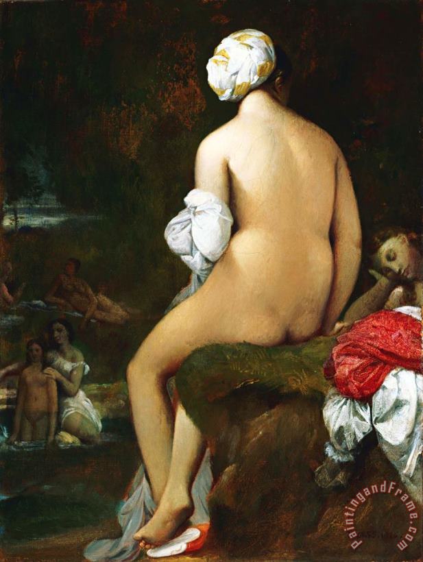 Jean Auguste Dominique Ingres The Small Bather Art Print