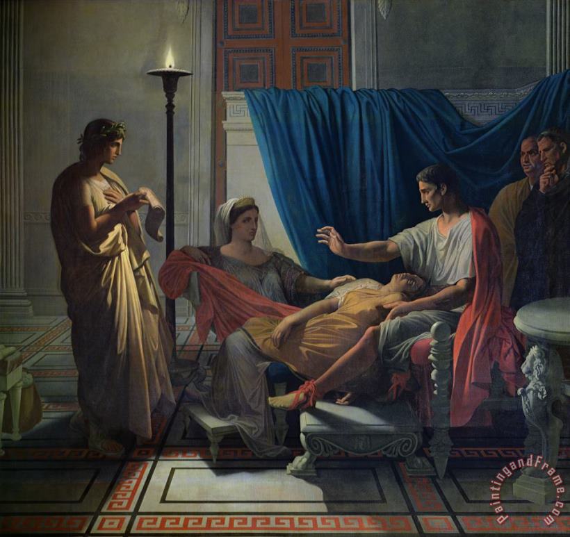 Virgil Reading the Aeneid painting - Jean Auguste Dominique Ingres Virgil Reading the Aeneid Art Print