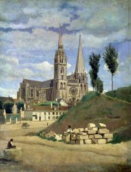 Jean Baptiste Camille Corot Chartres Cathedral