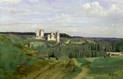Jean Baptiste Camille Corot View of the Chateau de Pierrefonds