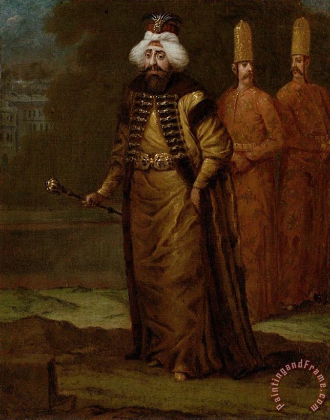 Jean Baptiste Vanmour Sultan Ahmed III Art Painting