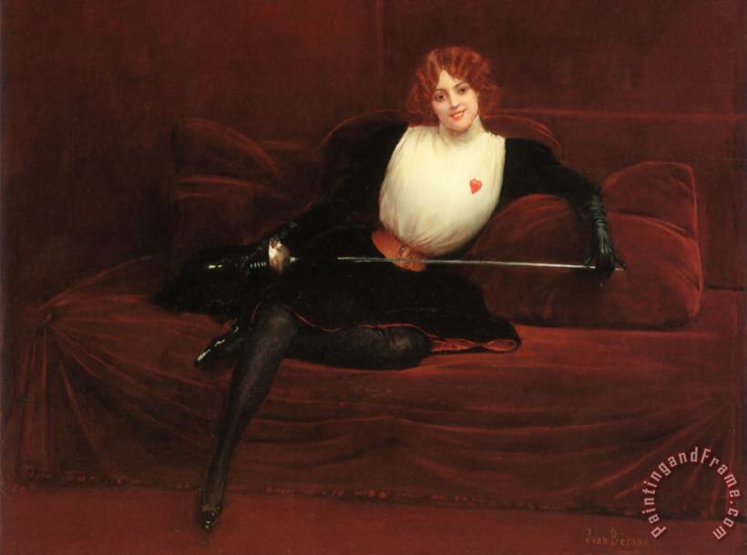 The Swordswoman painting - Jean Beraud The Swordswoman Art Print