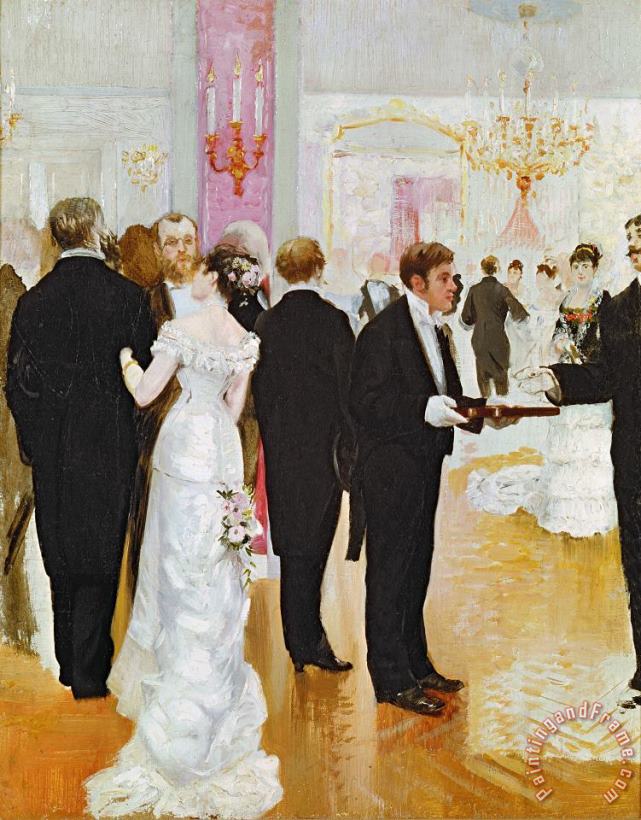 The Wedding Reception painting - Jean Beraud The Wedding Reception Art Print