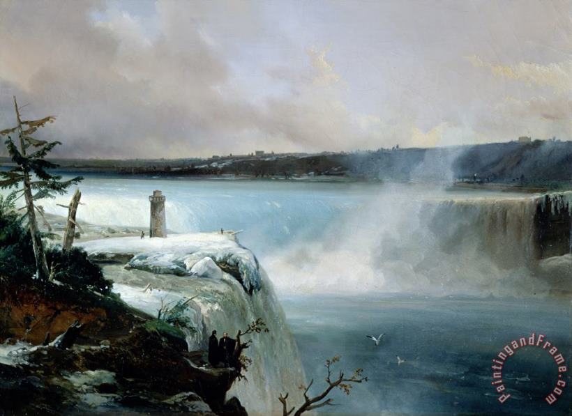 Niagara Falls painting - Jean Charles Joseph Remond Niagara Falls Art Print
