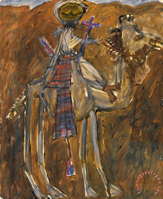 Bedouin Et Chameau painting - Jean Dubuffet Bedouin Et Chameau Art Print