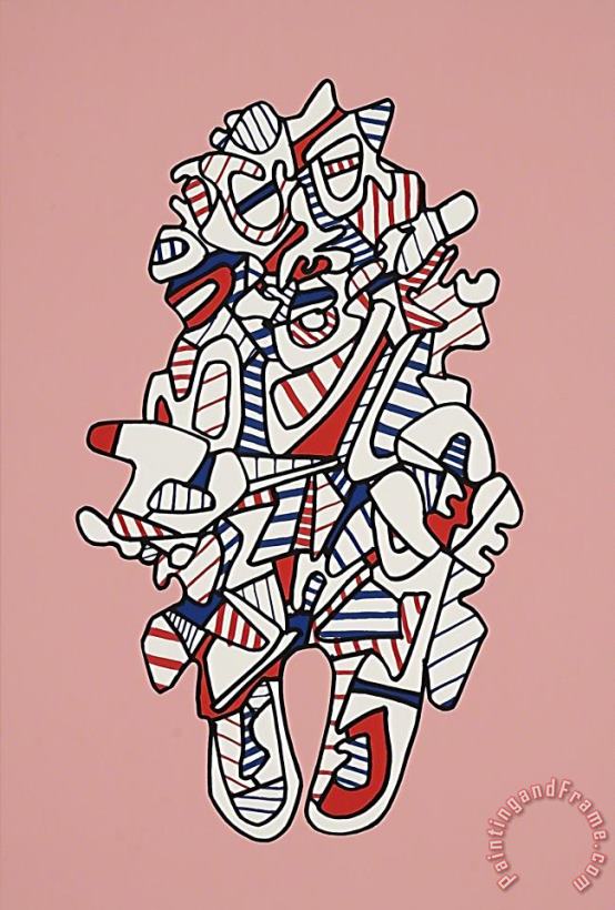 Jean Dubuffet Objectador, From Presences Fugaces, 1973 Art Print