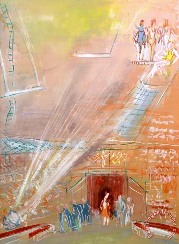 Les Trapezistes painting - Jean Dufy Les Trapezistes Art Print