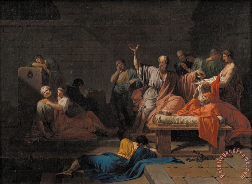 The Death of Socrates painting - Jean Francois Pierre Peyron The Death of Socrates Art Print