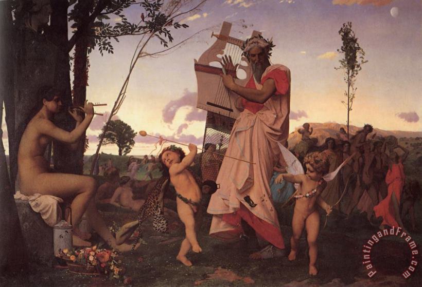 Jean Leon Gerome Bacchus And Cupid Art Painting