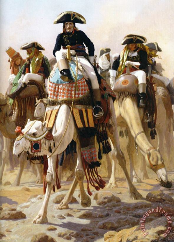 Bonaparte Et Son Etat-major En Egypte painting - Jean Leon Gerome Bonaparte Et Son Etat-major En Egypte Art Print