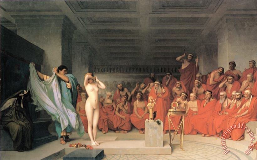 Phryne Before The Areopagus painting - Jean Leon Gerome Phryne Before The Areopagus Art Print