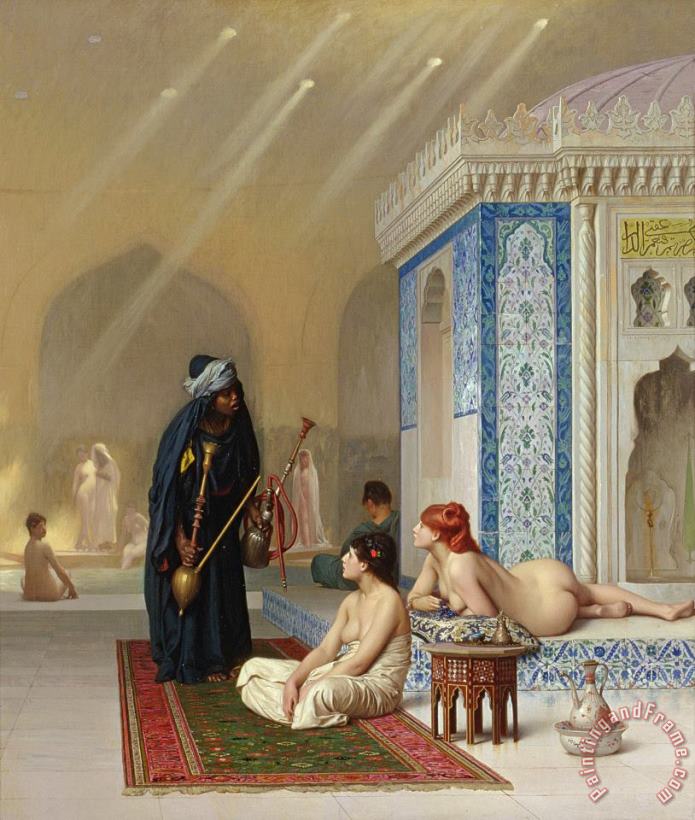 Jean Leon Gerome Pool in a Harem Art Painting