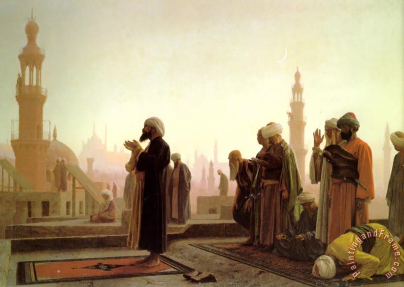 Prayer in Cairo painting - Jean Leon Gerome Prayer in Cairo Art Print