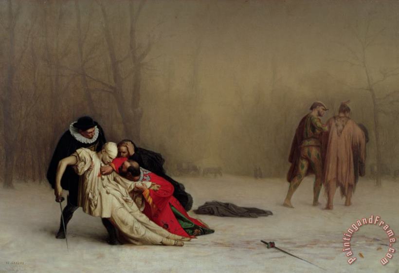 Jean Leon Gerome The Duel after the Masquerade Art Print
