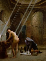 Jean Leon Gerome - The Moorish Bath painting