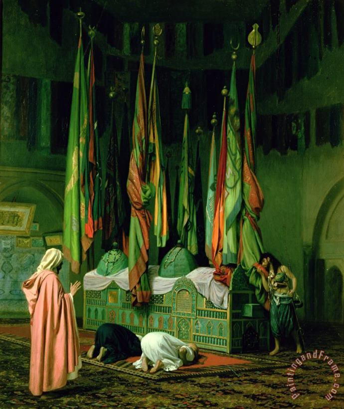 The Shrine of Imam Hussein painting - Jean Leon Gerome The Shrine of Imam Hussein Art Print