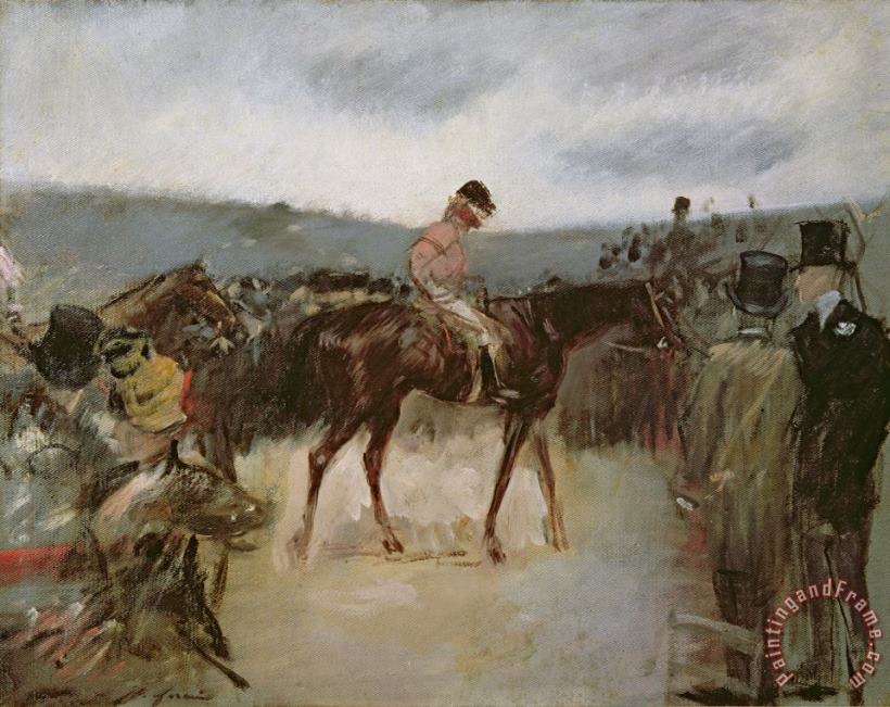 At The Races painting - Jean Louis Forain At The Races Art Print