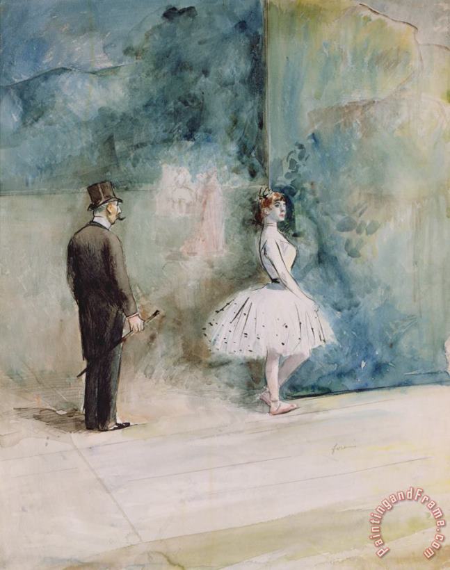 Jean Louis Forain The Dancer Art Painting