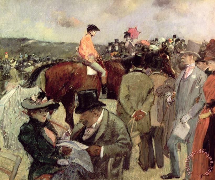 Jean Louis Forain The Horse Race Art Print