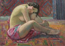 Jean Puy Mireille Au Peignoir Rouge