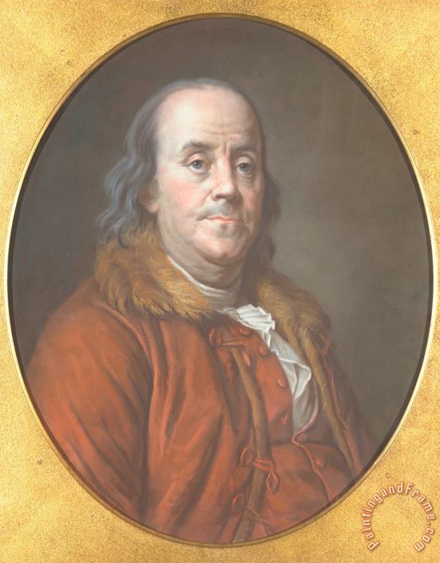 Jean Valade Benjamin Franklin Art Painting