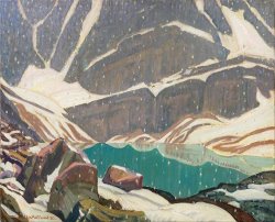 J.E.H. MacDonald Mountain Solitude (lake Oesa)