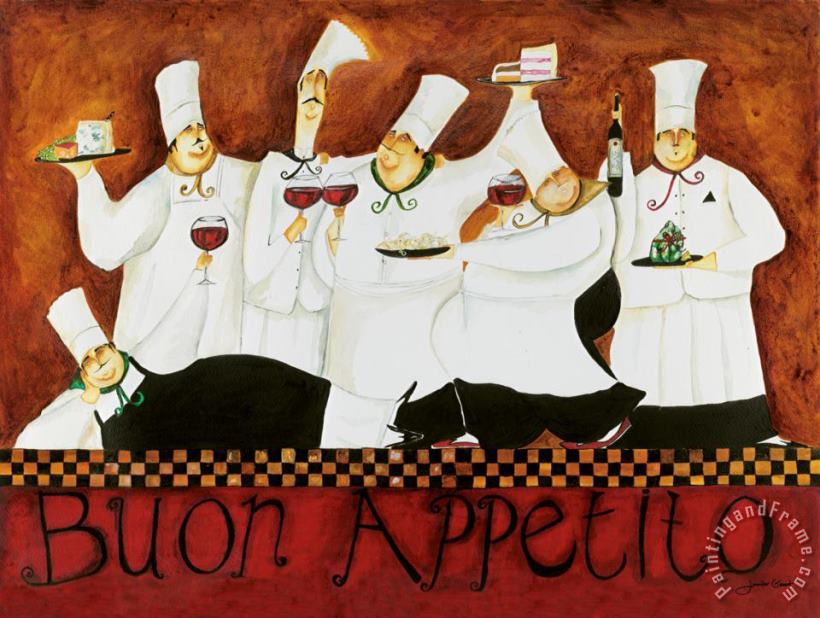 Buon Appetito painting - Jennifer Garant Buon Appetito Art Print