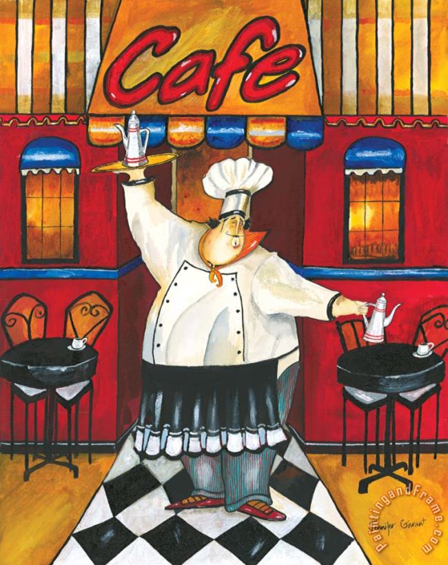 Jennifer Garant Cafe Art Print