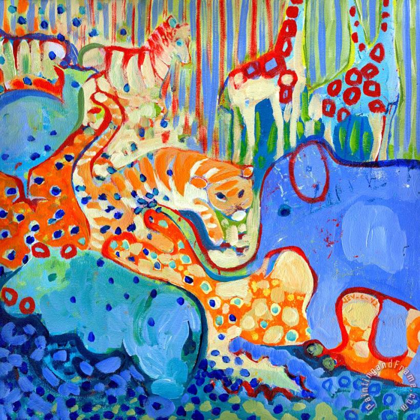 Jennifer Lommers And Elephant Enters the Room Art Painting