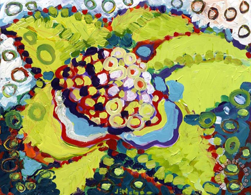 Blooming Cactus painting - Jennifer Lommers Blooming Cactus Art Print
