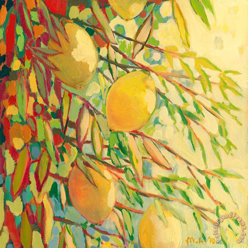 Jennifer Lommers Four Lemons Art Print