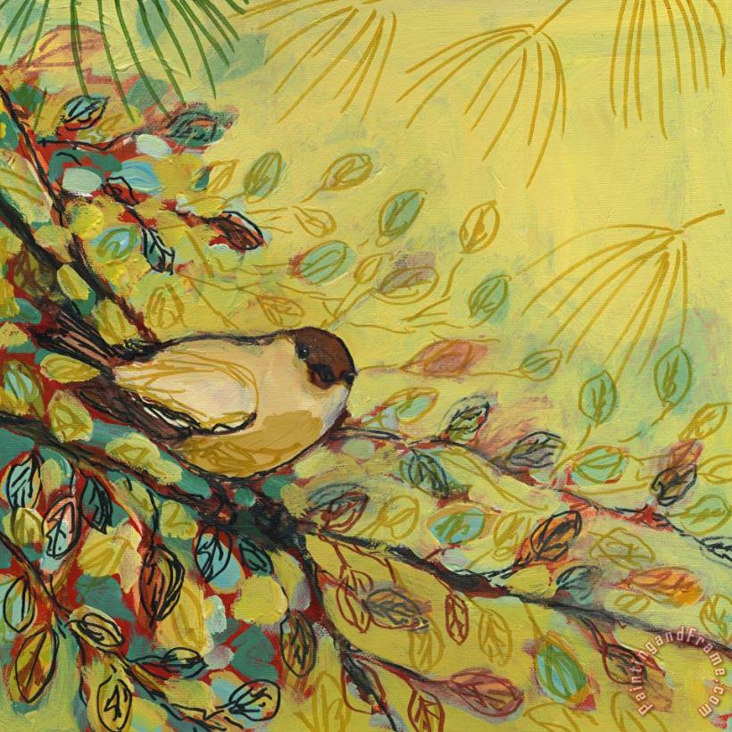 Jennifer Lommers Goldfinch Waiting Art Print