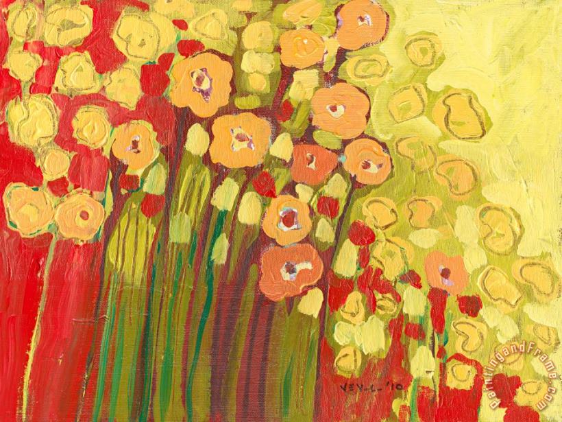 Meadow in Bloom painting - Jennifer Lommers Meadow in Bloom Art Print